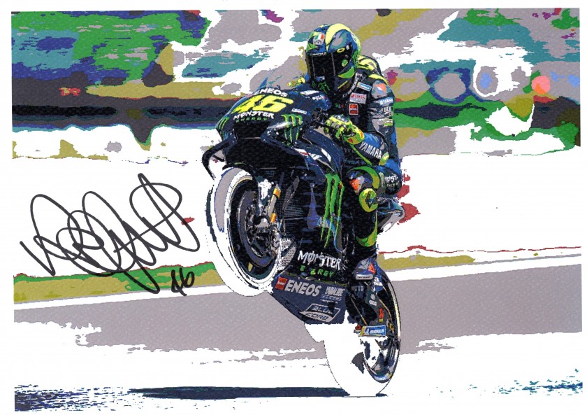 "Valentino Rossi" by Gabriele Salvatore - Signed by Both
