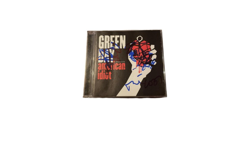 Green Day Signed American Idiot CD