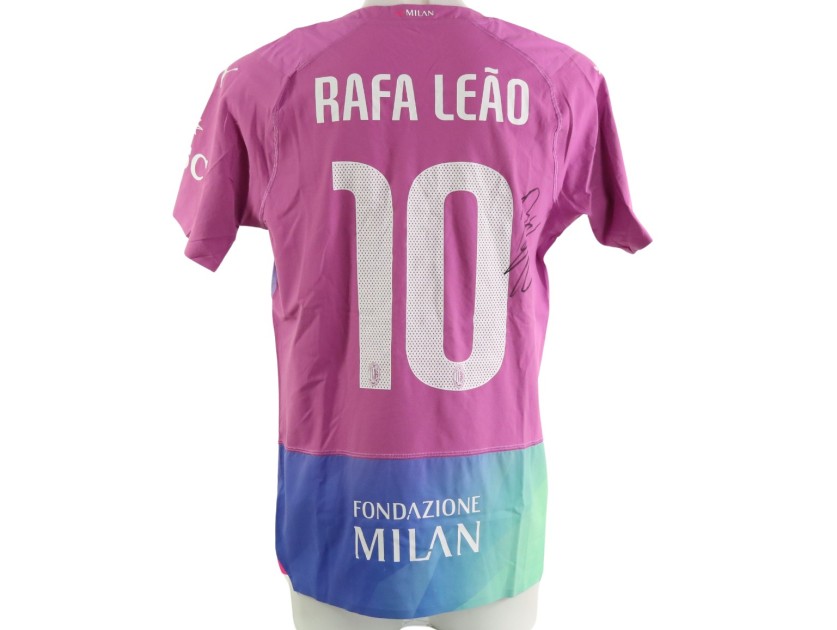 Maglia Authentic Leao Milan 2023/24 - Autografata