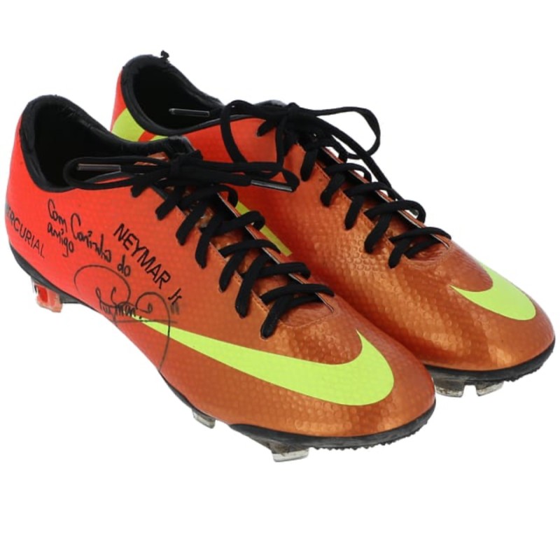 Neymar Jr's Match Worn Signed Boots