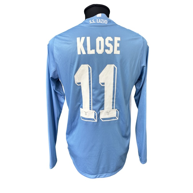 Klose's Match-Issued Shirt, Lazio vs Juventus 2015 - Jubilee Special Patch