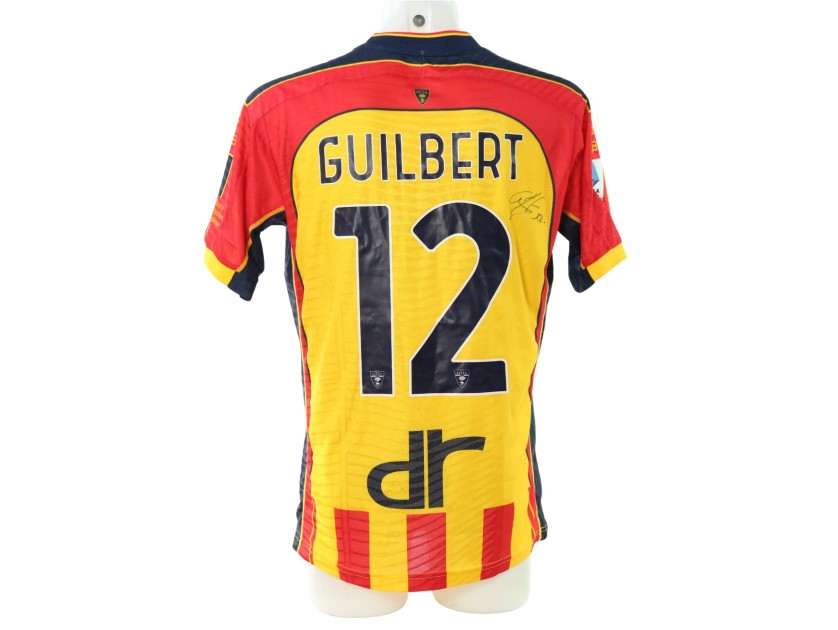 Guilbert's Signed Unwashed Shirt, Lecce vs Lazio 2024