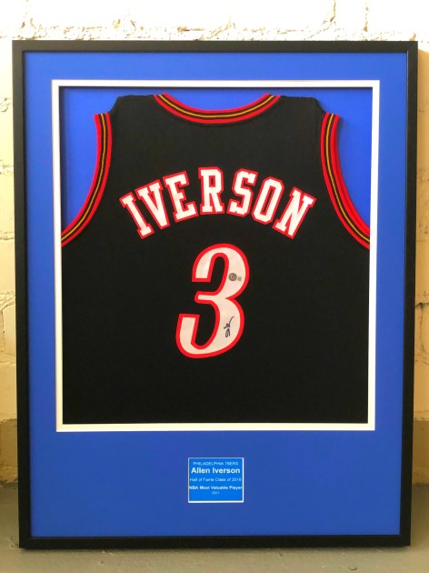 Allen Iverson NBA Basketball Jersey Display
