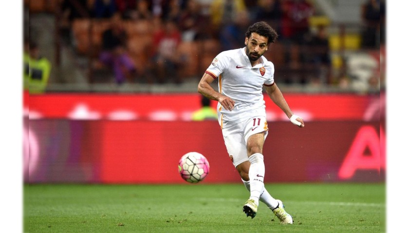 Salah's Official Roma Signed Shirt, 2015/16