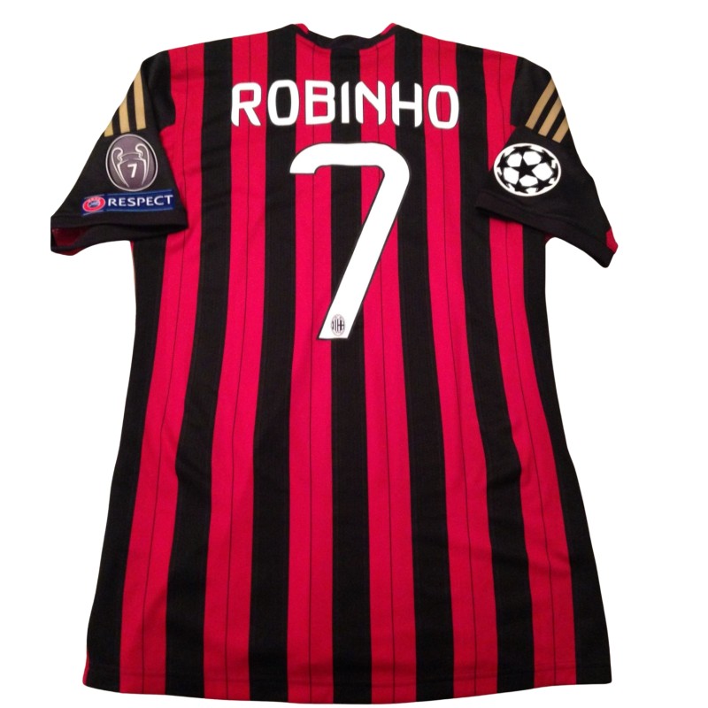 Robinho's Milan Match-Issued Shirt, UCL 2013/14