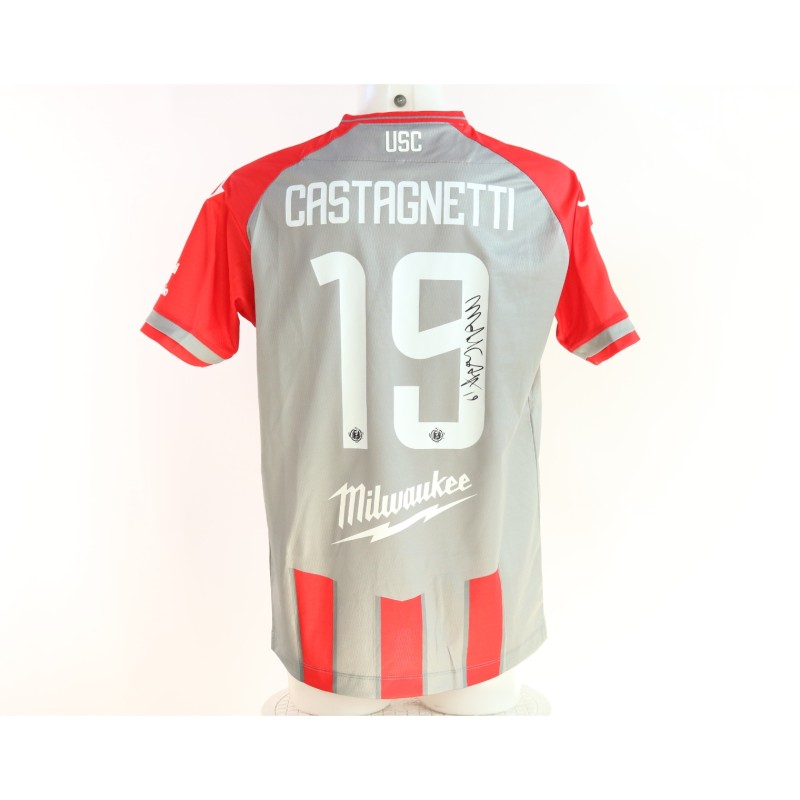 Castagnetti's Cremonese vs Cesena Signed Unwashed Shirt, 2025