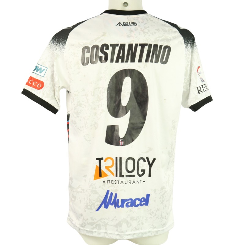 Costantino's Unwashed Signed Shirt, Foggia vs Catania 2024