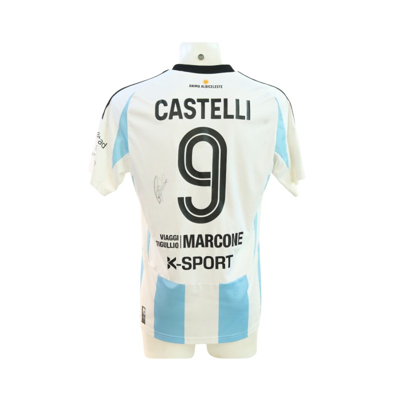 Castelli's Signed Unwashed Shirt, Virtus Entella vs Rimini 2024