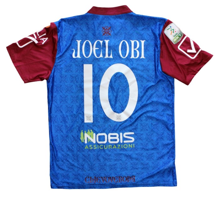 Joel Obi's Chievo Verona Match Worn Shirt , 2020/21