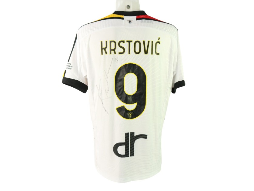 Krstovic's Signed Unwashed Shirt, Venezia vs Lecce 2024