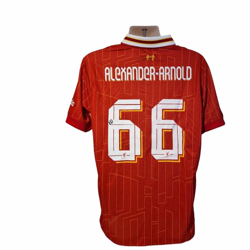 Maglia da calcio replica del Liverpool 24/25 firmata da Trent Alexander-Arnold