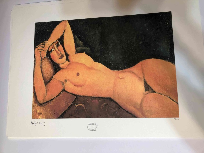 Offset lithography by Amedeo Modigliani (replica)