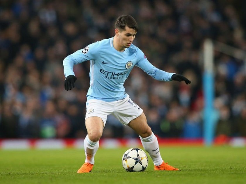 Brahim Diaz's Manchester City Match Shirt, UCL 2017/18 - CharityStars