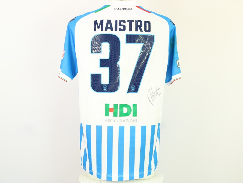 Maistro's unwashed Signed Shirt, SPAL vs Carrarese 2024 