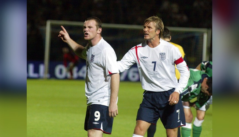 Beckham's Official England Signed Shirt, 2005
