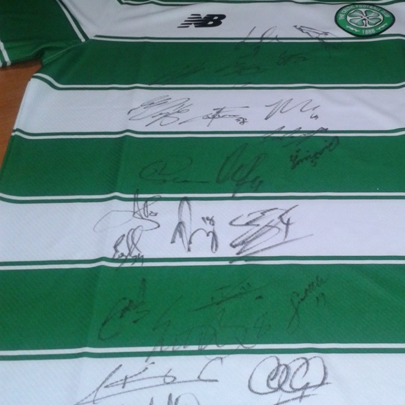 Celtic shirt signed by 22 players