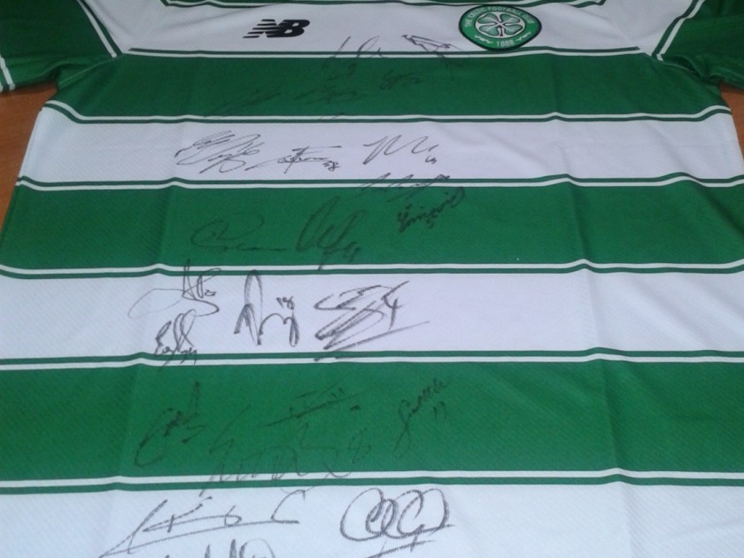 Celtic shirt signed by 22 players