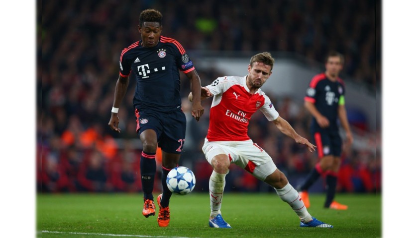 Alaba's Bayern Munich Match-Issued Shirt, UCL 2015/16