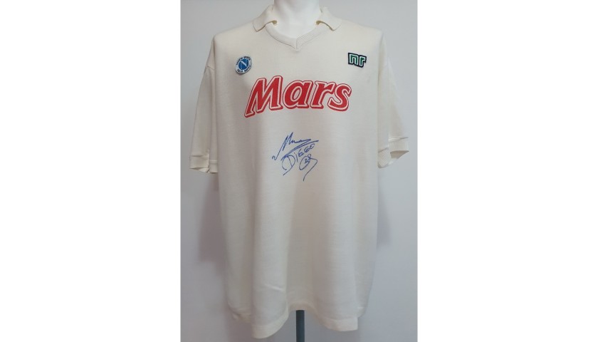 Maradona's Napoli Shirt, Issued/Worn 1989/90 - CharityStars