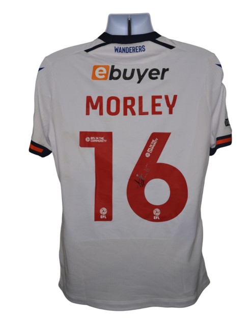 Aaron Morley's Bolton Wanderers Signed Match Worn Shirt, vs Cambridge 