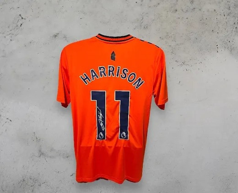 Jack Harrison's Everton 2023/24 Signed and Framed Away Shirt