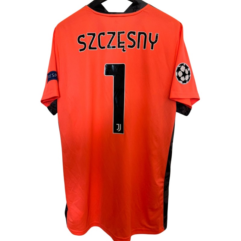 Szczesny's Juventus Match-Issued Shirt, UCL 2020/21