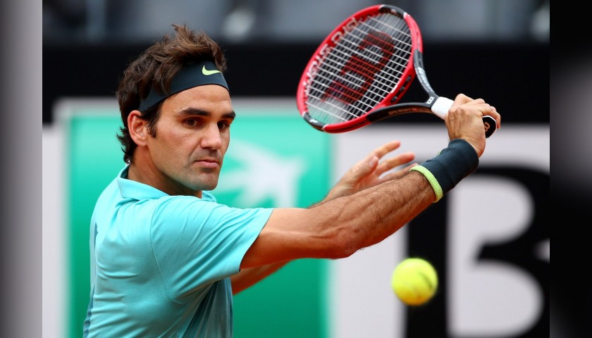Wilson 25 Tennis Racquet - Signed by Roger Federer