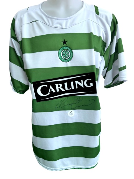 Celtic Replica Shirt, UCL 2005/06 - Signed by Henrik Larsson