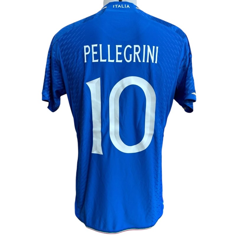 Pellegrini's Match-Issued Shirt, Italy vs England 2023 - Vialli Special Edition