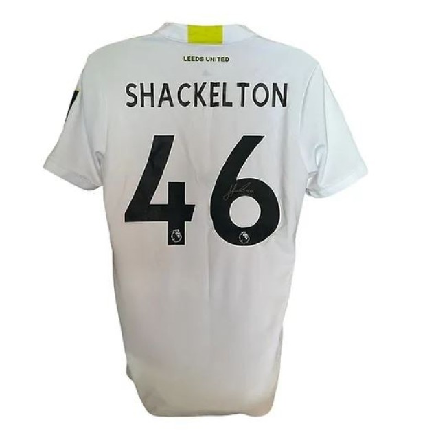 Maglia ufficiale firmata da Jamie Shackleton per il Leeds United 2021/22