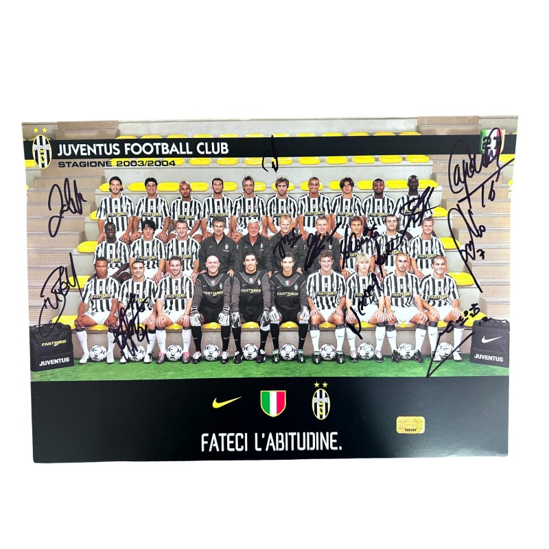 Juventus' Signed Official Poster, 2003/04