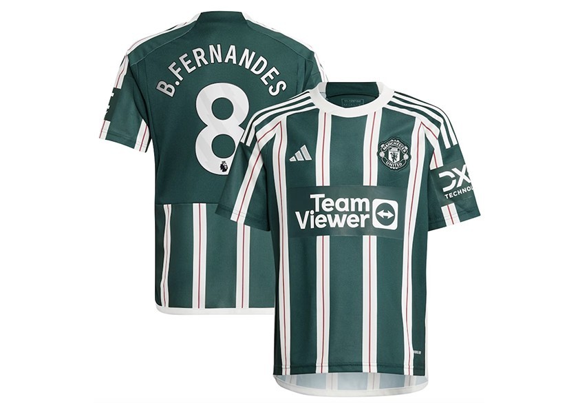 Fernandes' Manchester United 2023/2024 Shirt, Signed with Personalized Dedication