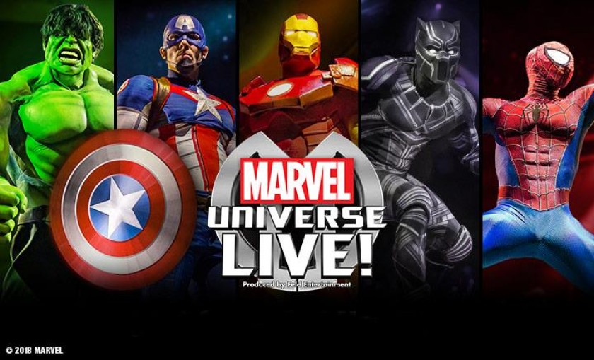 2 Tickets to Marvel Universe Live