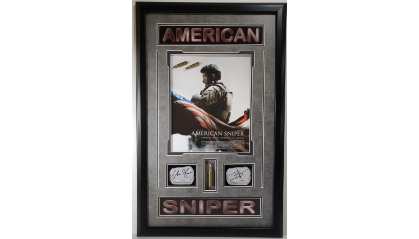 Chris Kyle & Bradley Cooper 'American Sniper' Photo with Digital Signatures