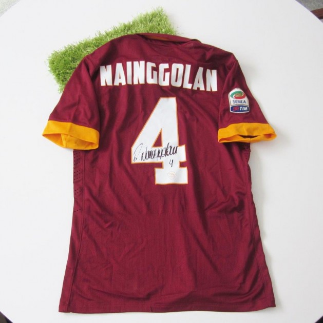 Nainggolan match worn shirt, Roma-Napoli 04/04/2015 - signed