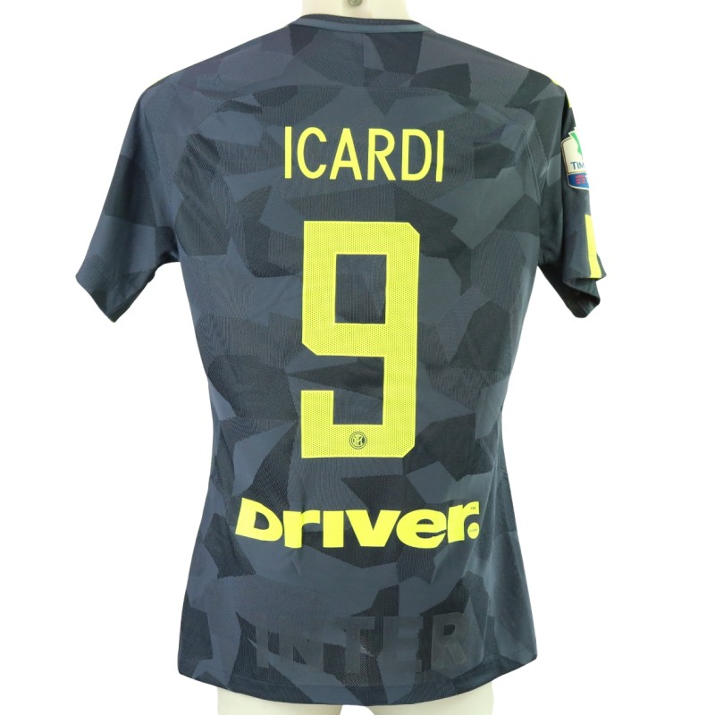 Icardi's Inter Match-Issued Shirt, Coppa Italia 2017/18