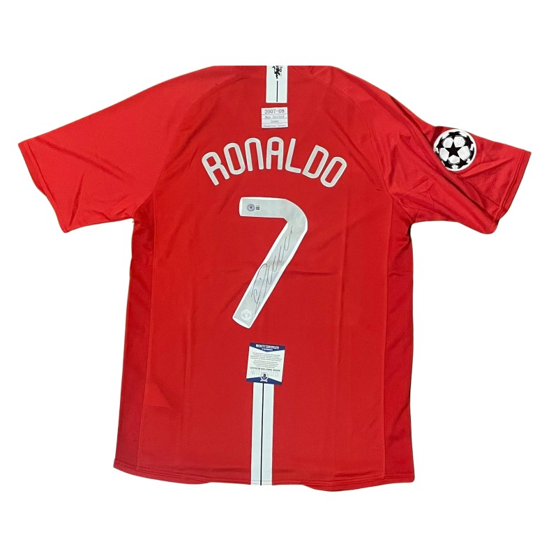 Maglia firmata da Cristiano Ronaldo per la Champions League 2008 del Manchester United