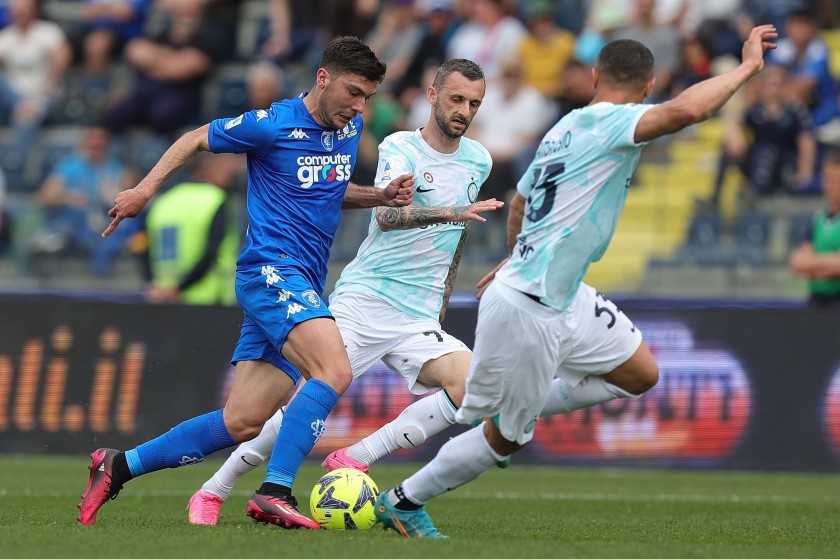 Cambiaghi's Worn and Unwashed Shirt, Empoli-Inter 2023 Special Patch ...