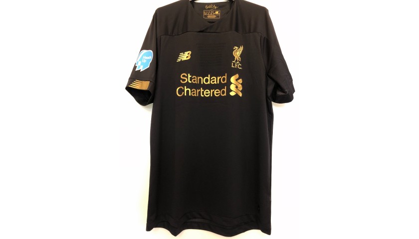 Alisson's Match Shirt, Norwich-Liverpool 2020 - Special Heads Up