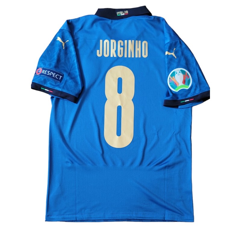 Jorginho's Match Shirt, Italy vs Spain - Semi-Final Euro 2020