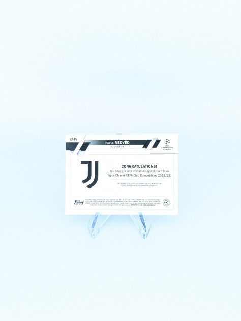 Pavel Nedved Juventus Topps Signed Trading Card - CharityStars