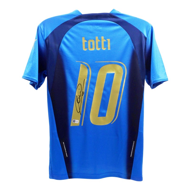 Francesco Totti's Signed Replica Italy Shirt