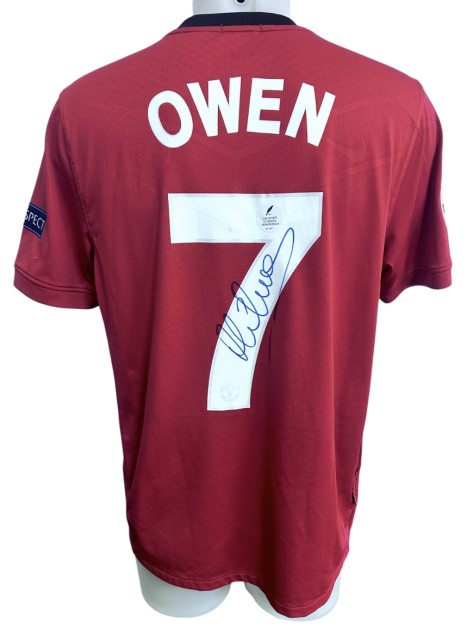 Owen's Manchester United Signed Official Shirt, UCL 2009/10