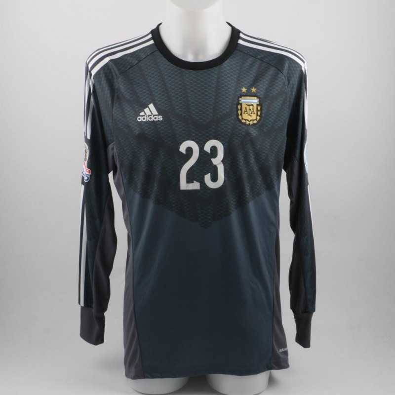 Andujar Argentina shirt, issued/worn Copa America 2015