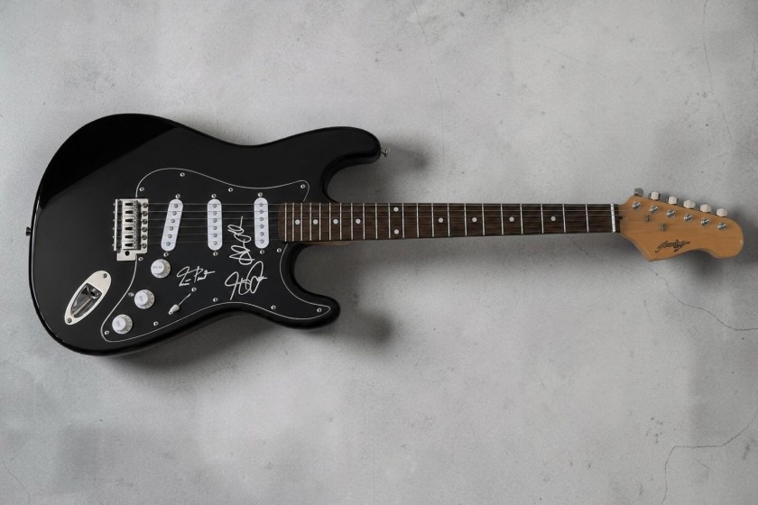 Rush Signed Electric Guitar