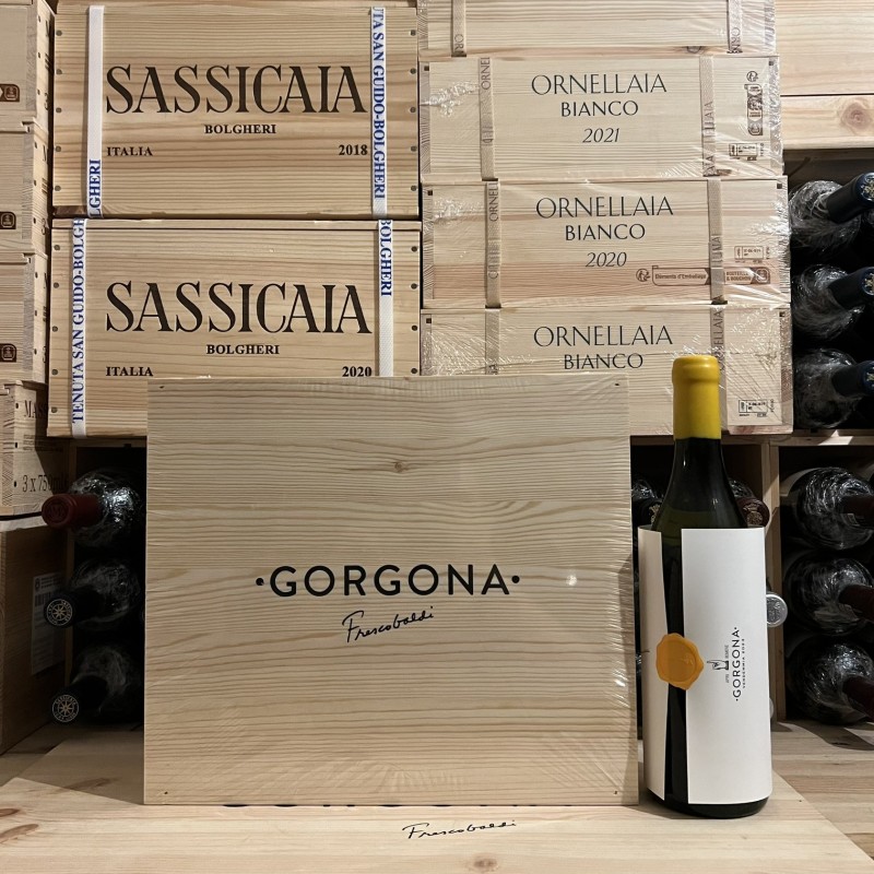 Gorgona Bianco 2023 Marchesi Frescobaldi - Wooden case 3 Bottles