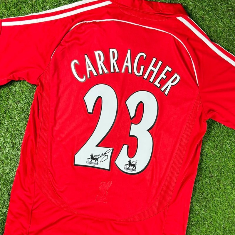 Jamie Carragher Signed Liverpool 2007–08 Home Football Shirt COA
