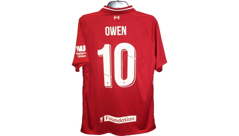 Owen's Liverpool Legends Game Worn and Signed Shirt