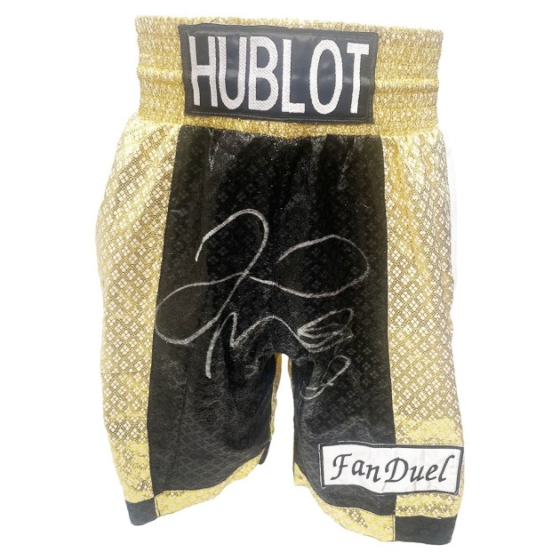 Hublot Boxing Shorts Signed by Floyd Mayweather - CharityStars