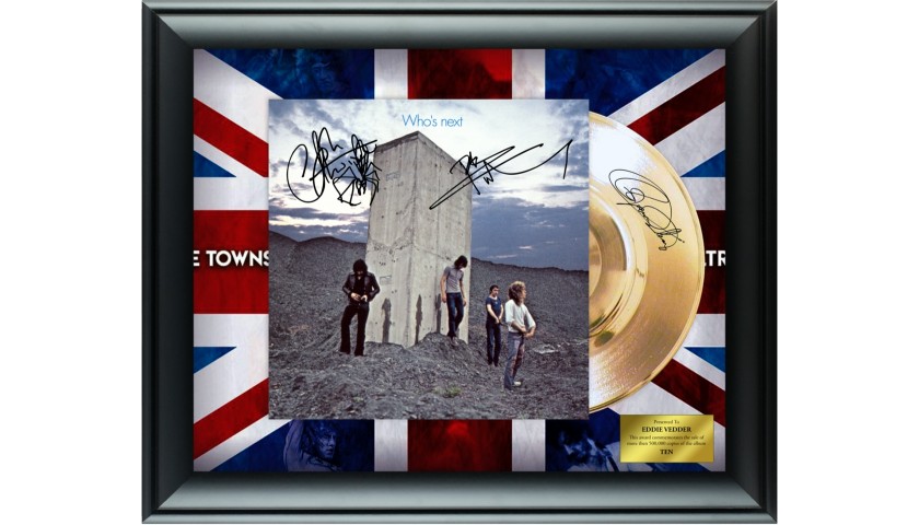 The Who “Who’s Next” Custom Framed Gold Record Display